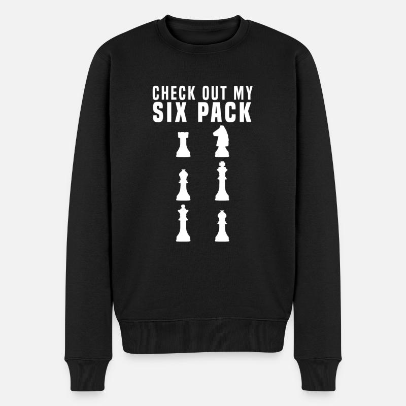 Schach - Männer Premium Bio Pullover - Schwarz
