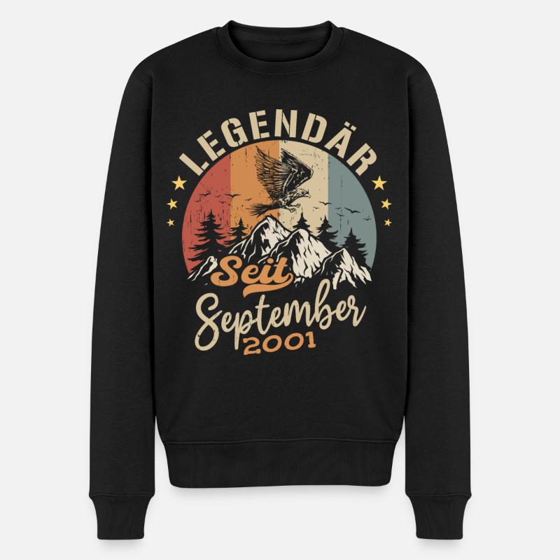 September 2001 - September 2001 Jahrestag 2001 - Männer Premium Bio Pullover - Schwarz