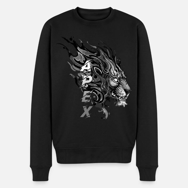 Majesté du lion Apex - Pull Premium bio Homme - noir