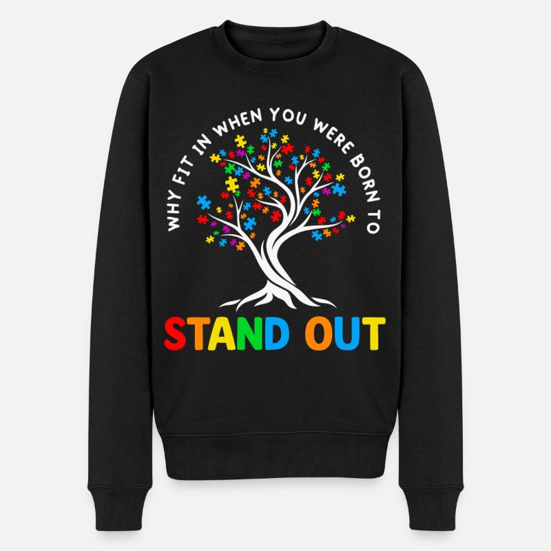 Autisme - Pull Premium bio Homme - noir