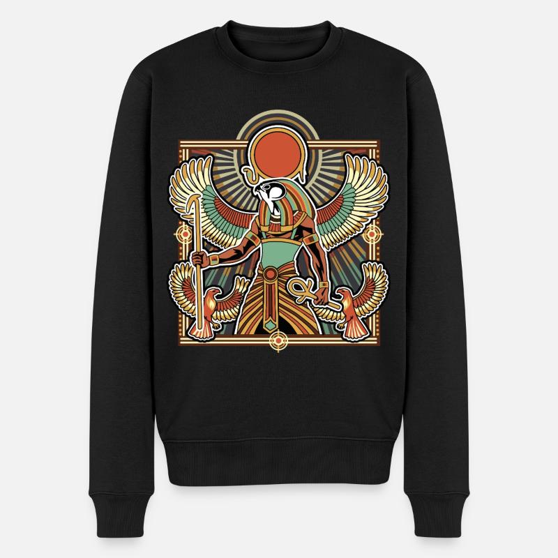 RA Dieu du Soleil ÉGYPTE - Pull Premium bio Homme - noir