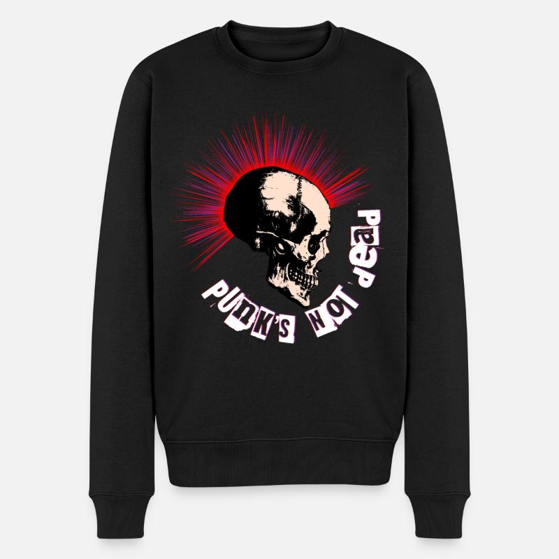 Le punk n'est pas mort - Pull Premium bio Homme - noir