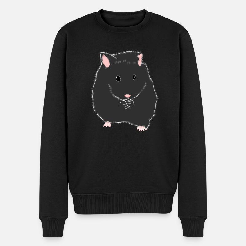 Hamster animal - Pull Premium bio Homme - noir