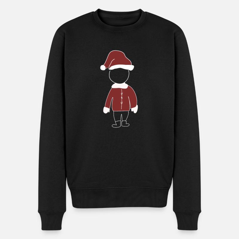 weihnachten weihnacht - Männer Premium Bio Pullover - Schwarz