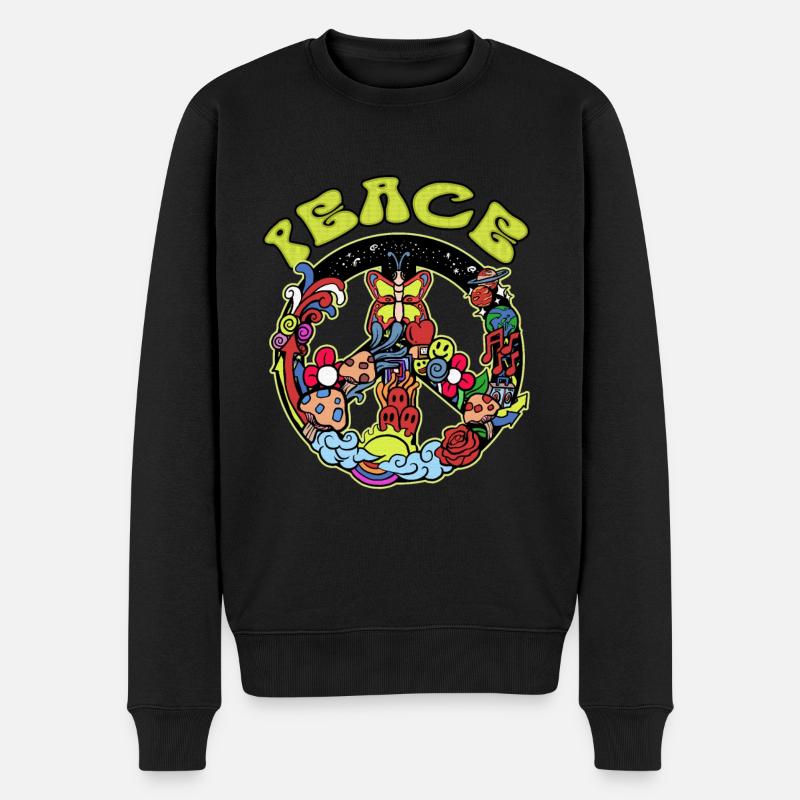 Hippie - Pull Premium bio Homme - noir