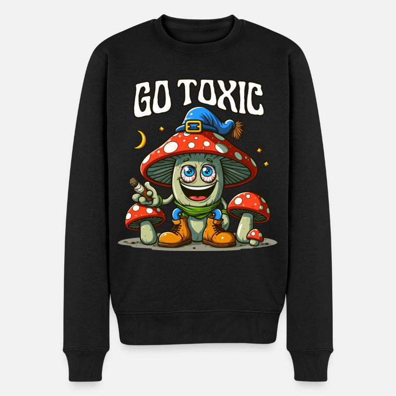 Werden Sie giftig - Männer Premium Bio Pullover - Schwarz