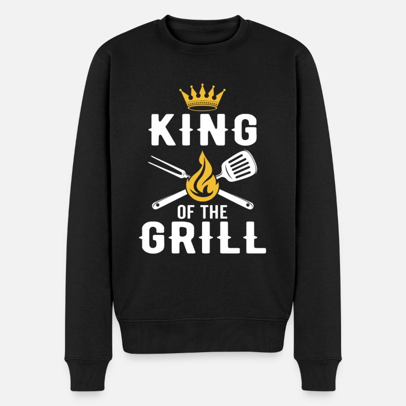 King of The Grill - Pull Premium bio Homme - noir