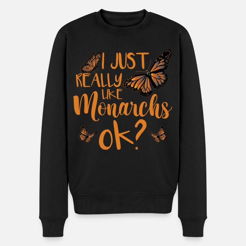 Monarque papillon - Pull Premium bio Homme - noir