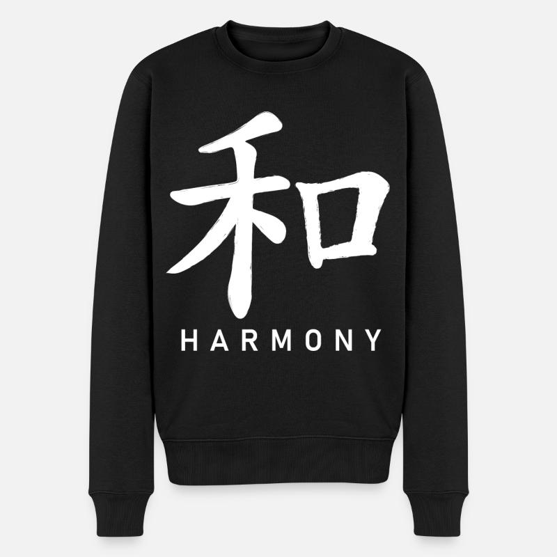 Qigong Qi Gong Tai Chi Thai Chigong - Männer Premium Bio Pullover - Schwarz