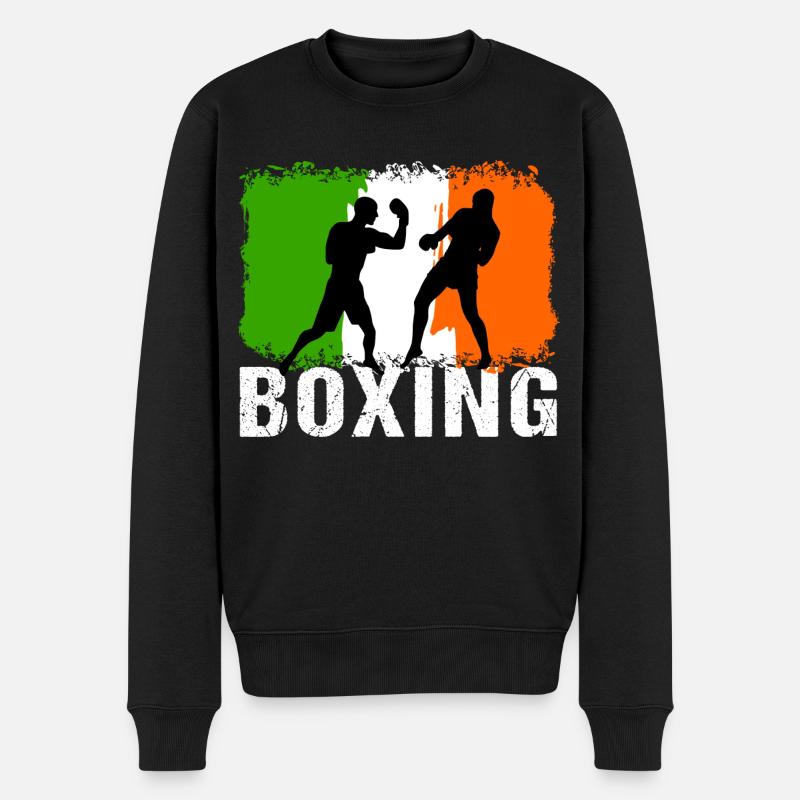Boxe Irlande Arts Martiaux Boxeur - Pull Premium bio Homme - noir