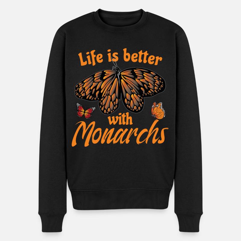 Citation mignon monarque papillon - Pull Premium bio Homme - noir