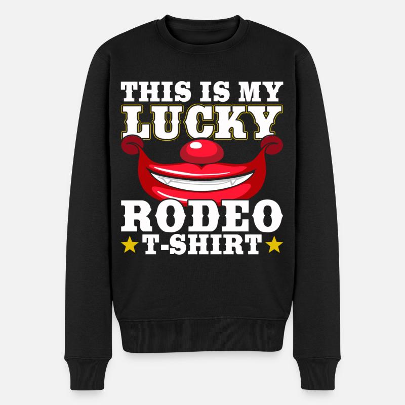 Cowboy - Männer Premium Bio Pullover - Schwarz