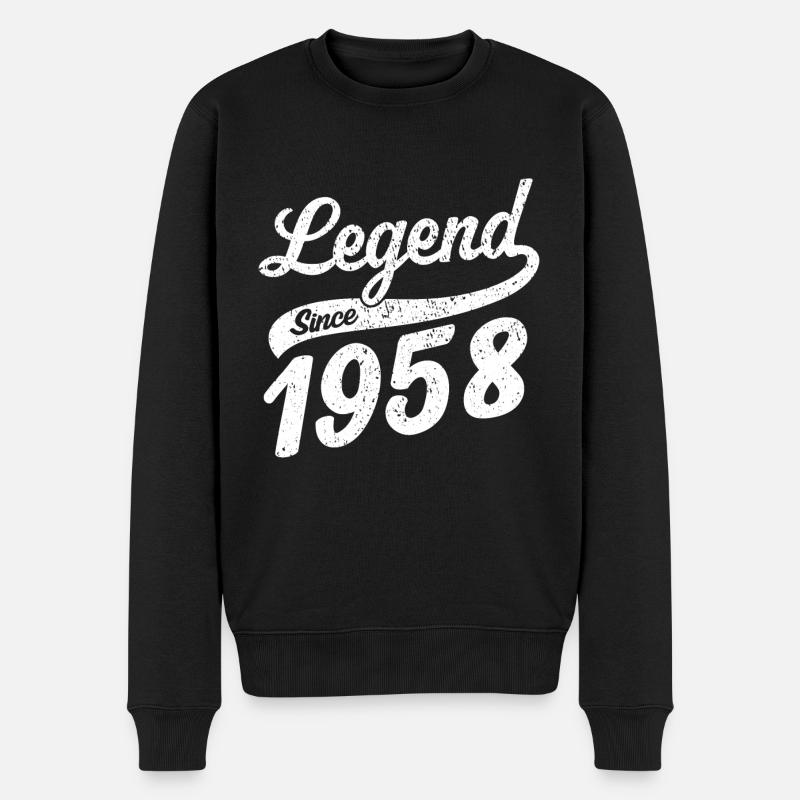 Legend Since 1958 - Men's Premium Organic Jumper - black