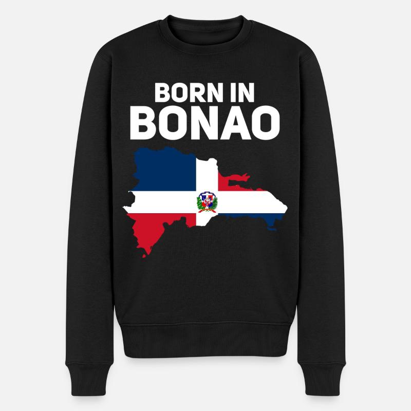 Dominikanische Republik - Männer Premium Bio Pullover - Schwarz