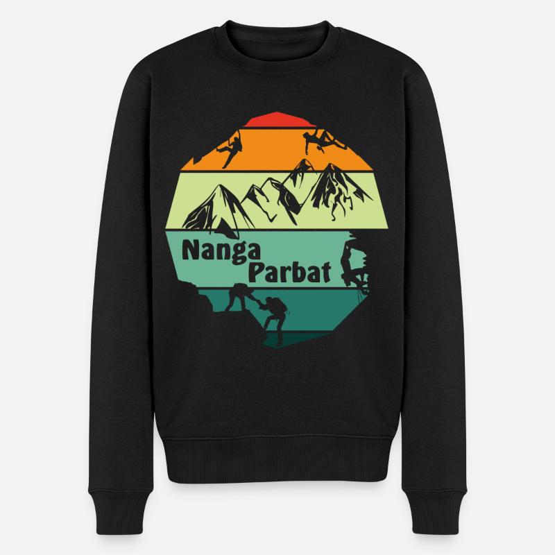 nanga parbat - Pull Premium bio Homme - noir