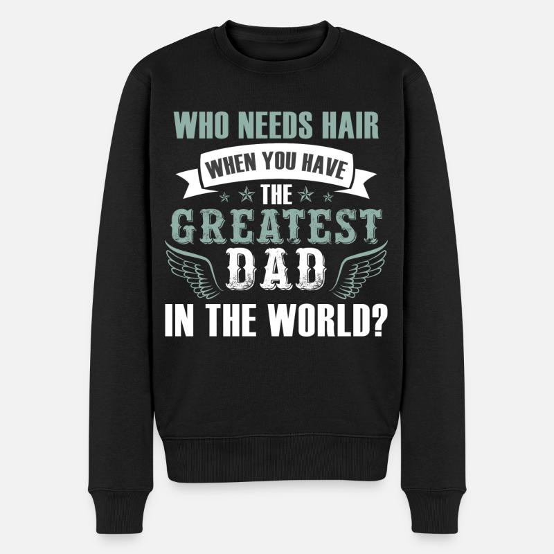 Le meilleur papa - Pull Premium bio Homme - noir
