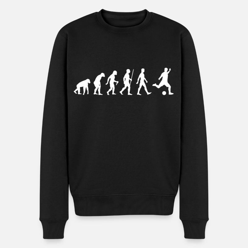Evolution du football - Pull Premium bio Homme - noir