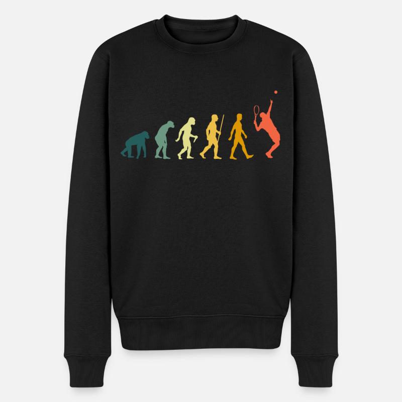 Tennis Evolution Retro - Pull Premium bio Homme - noir