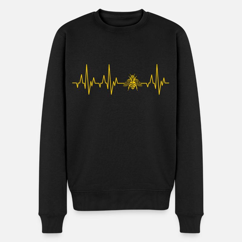 Battement de coeur d'abeille - Pull Premium bio Homme - noir