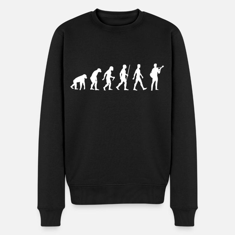 Guitariste évolution guitariste guitare - Pull Premium bio Homme - noir