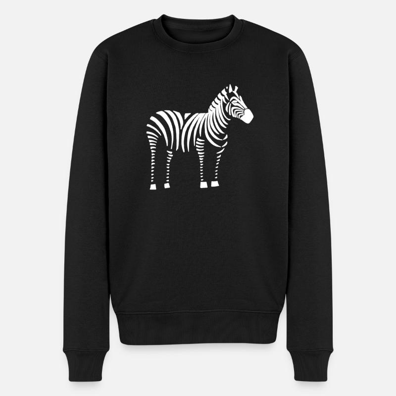 zèbre - Pull Premium bio Homme - noir