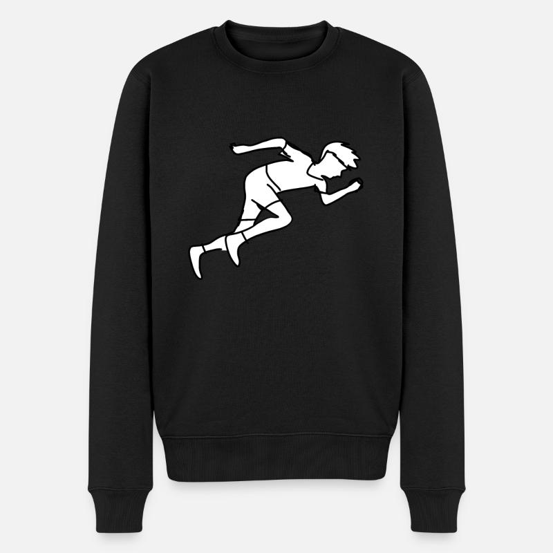 course sport - Pull Premium bio Homme - noir