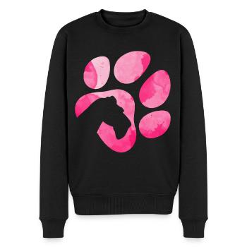 Hundepfote Schnauzer - Männer Premium Bio Pullover - Schwarz - Vorne - Nico (187cm)