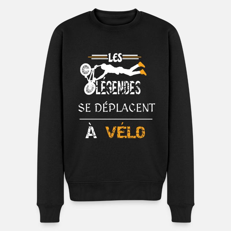 vélo, cadeau - Pull Premium bio Homme - noir