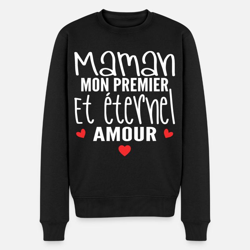 éternel amour cadeau maman - Pull Premium bio Homme - noir
