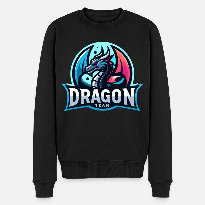 L’équipe Dragon - Pull Premium bio Homme - noir
