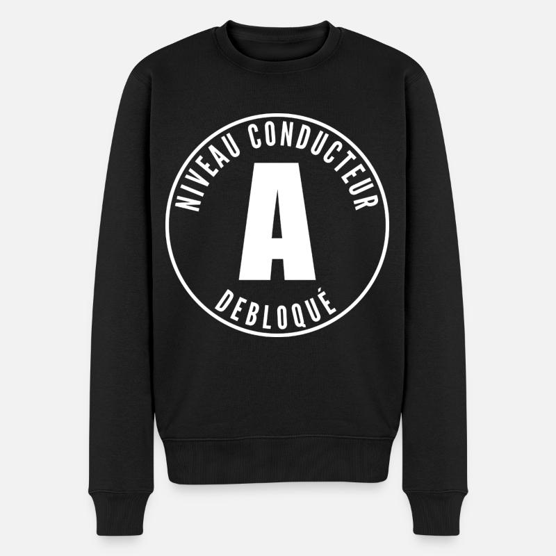 Junge Lizenz - Männer Premium Bio Pullover - Schwarz