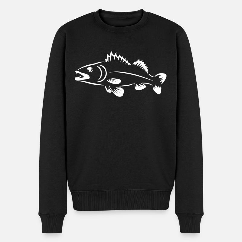 Zander - Männer Premium Bio Pullover - Schwarz