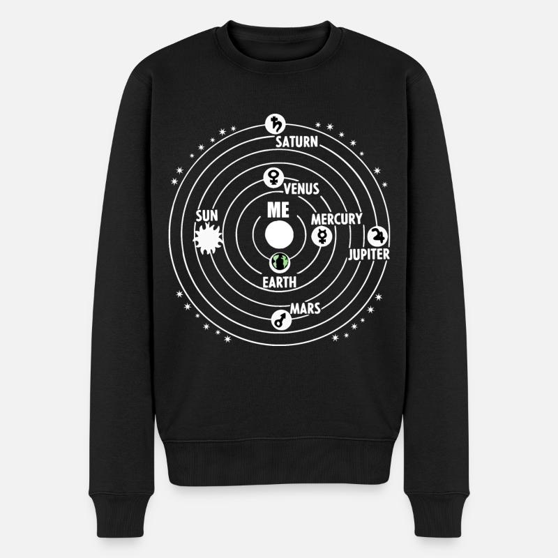 all turns around you - Männer Premium Bio Pullover - Schwarz