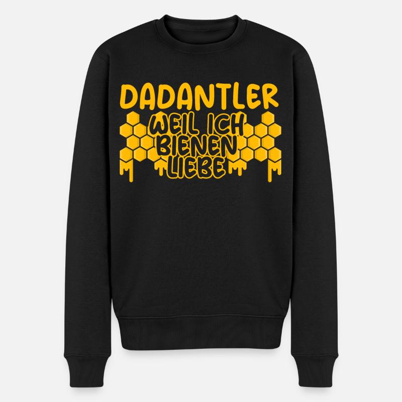 Dadantler - weil ich Bienen liebe Dadant Imker - Männer Premium Bio Pullover - Schwarz