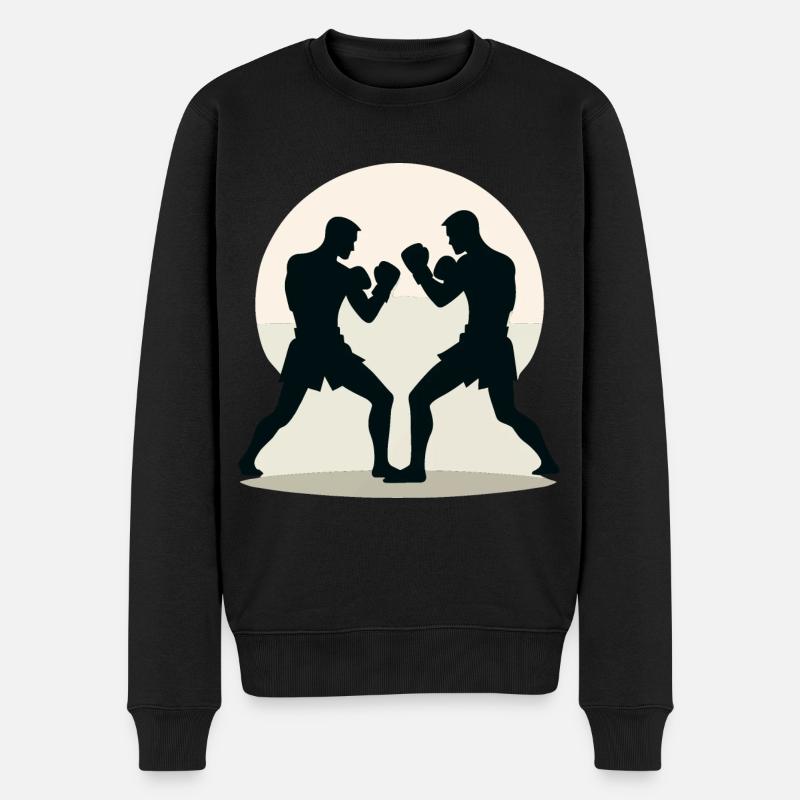Kickboxing Kickboxeur - Pull Premium bio Homme - noir