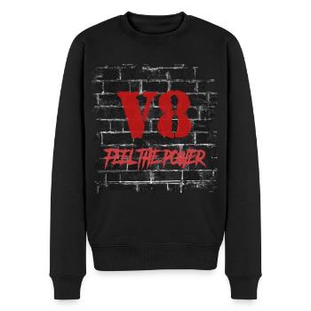 V8 (en anglais seulement) - Pull Premium bio Homme - noir - Devant - Nico (187cm)