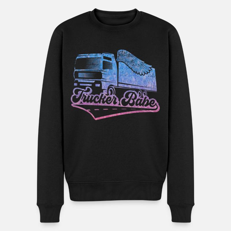 Camionneur Camionneur Babe Camion Chauffeur - Pull Premium bio Homme - noir