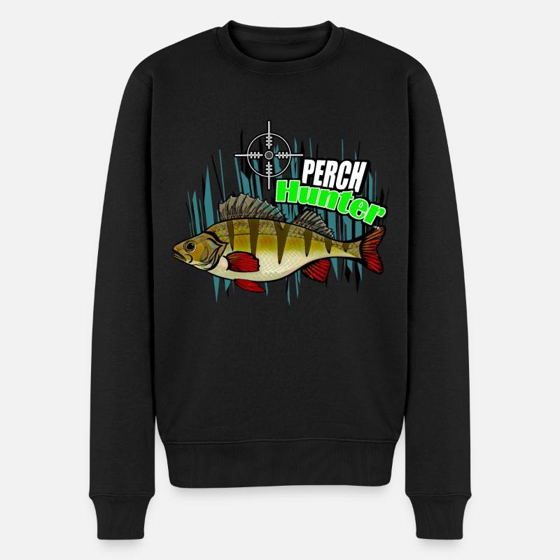 Pêche à la perche - Pull Premium bio Homme - noir