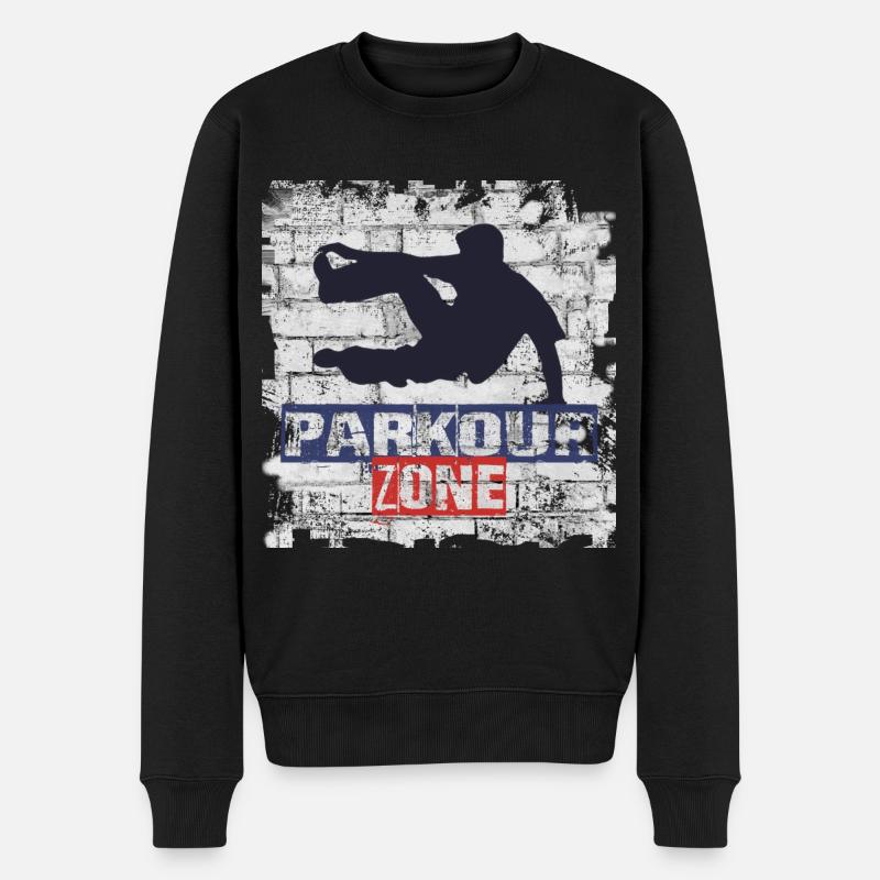 Le parkour - Pull Premium bio Homme - noir
