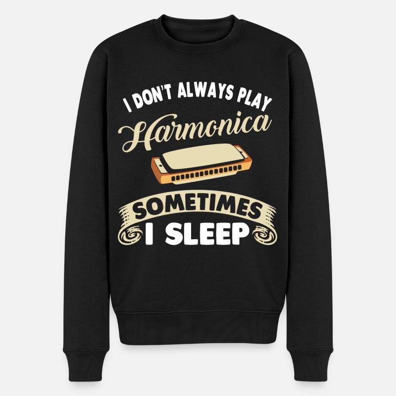 Harmonica Musical instrument Harmonica - Men's Premium Organic Jumper - black