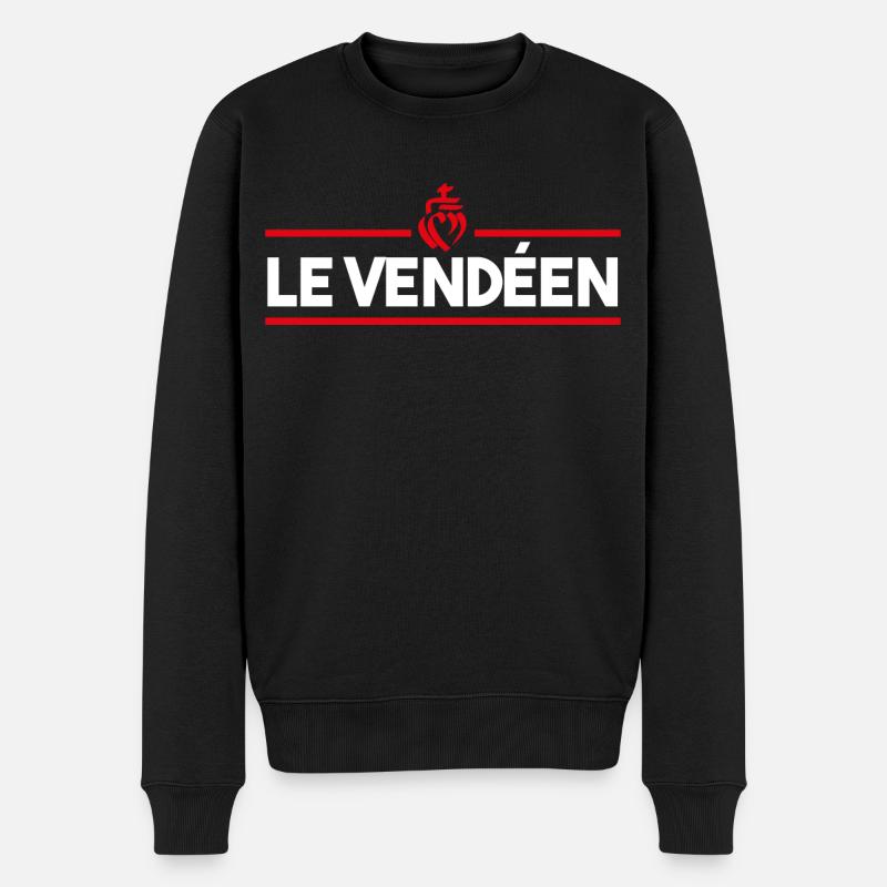 le vendéen Vendée catholique origine fierté - Pull Premium bio Homme - noir