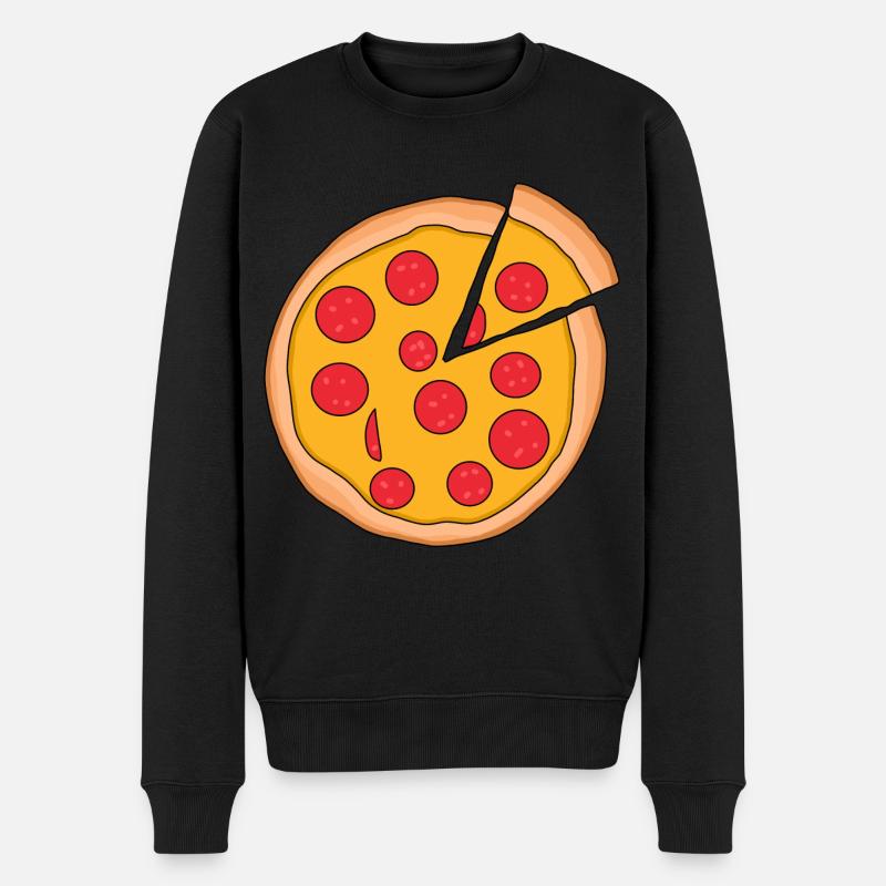 Pizza - Pull Premium bio Homme - noir