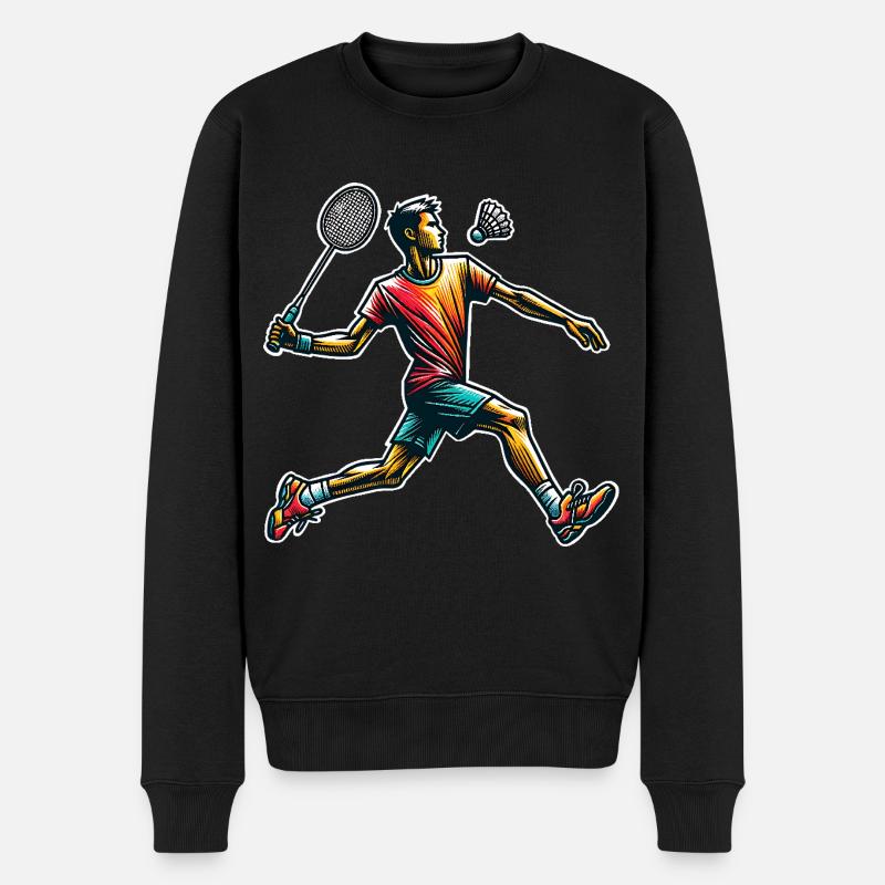 Badminton - Pull Premium bio Homme - noir