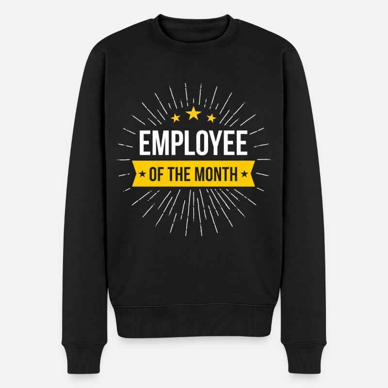 Mitarbeiter des Monats - Männer Premium Bio Pullover - Schwarz