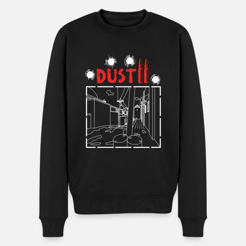 DUST II - Pull Premium bio Homme - noir