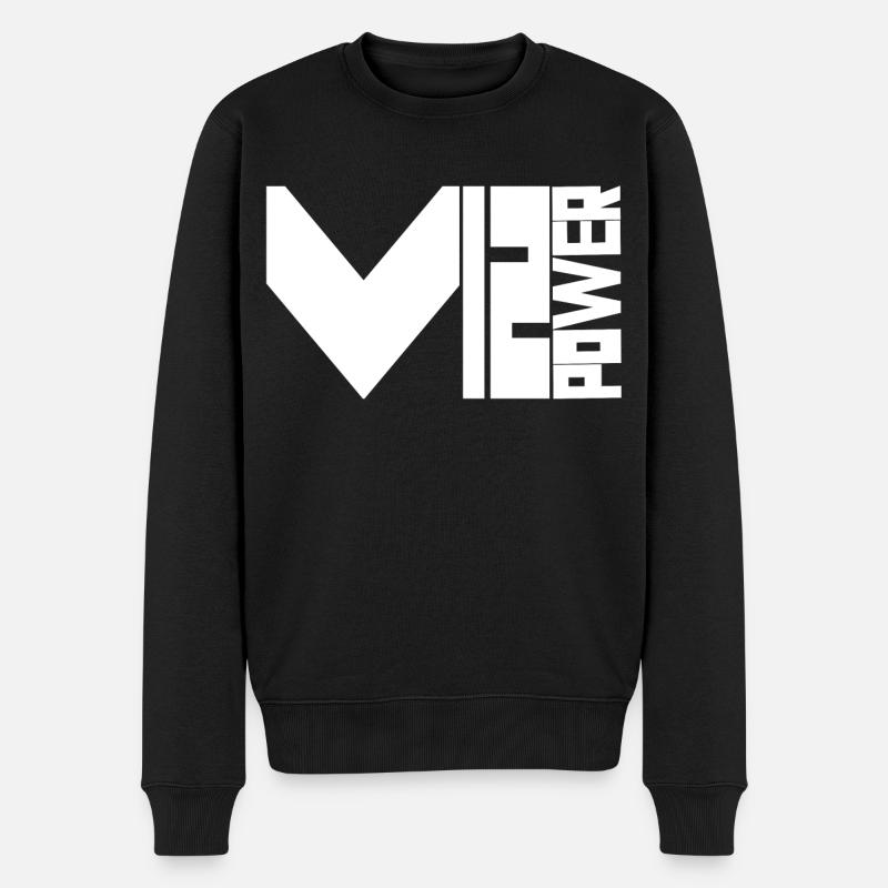 V12 - Pull Premium bio Homme - noir