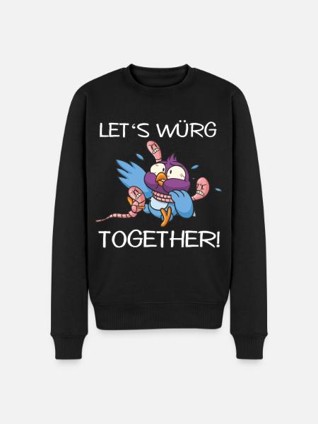 Let's würg together - Männer Premium Bio Pullover - Schwarz