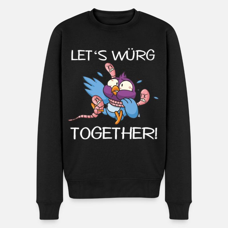 Let's würg together - Männer Premium Bio Pullover - Schwarz