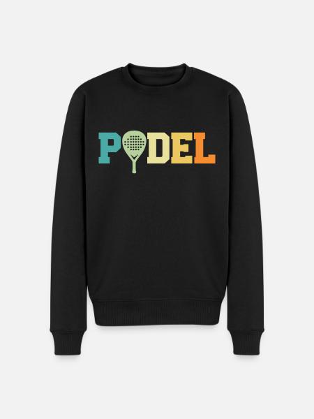 Retro padel - Men's Premium Organic Jumper - black