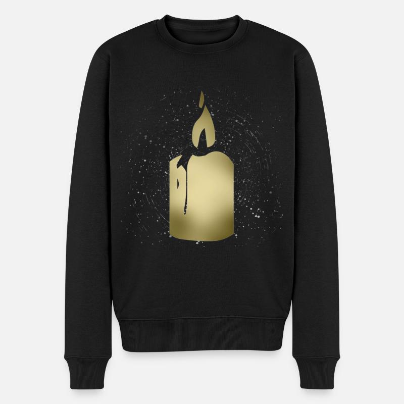 bougie - Pull Premium bio Homme - noir